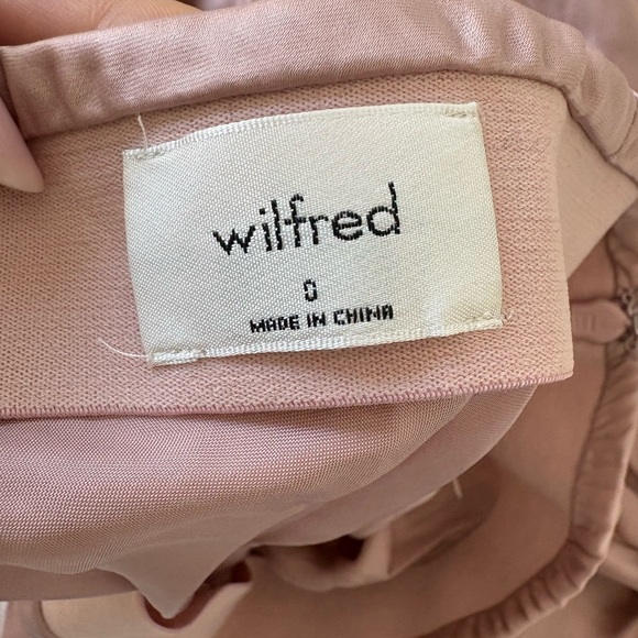 Wilfred Pink Satin Midi Skirt - Picture 3 of 3